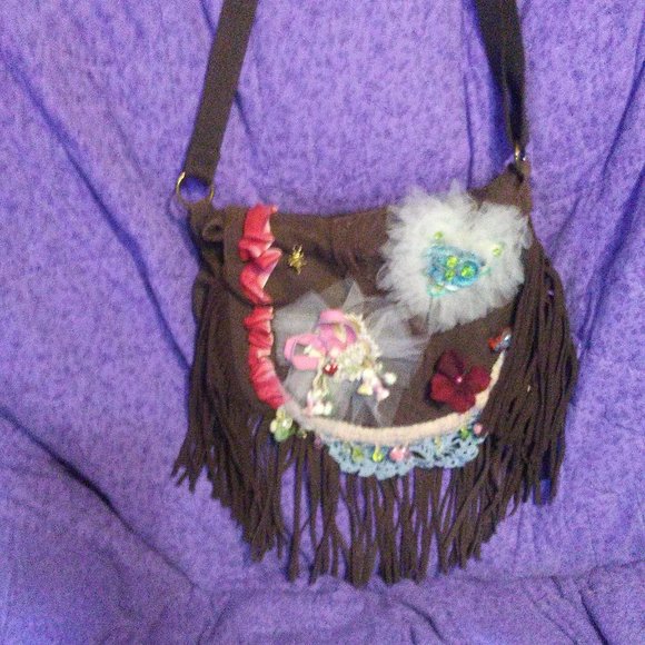 Gypsy, Hippie, Boho, upcycled detailed pocket - Picture 3 of 6